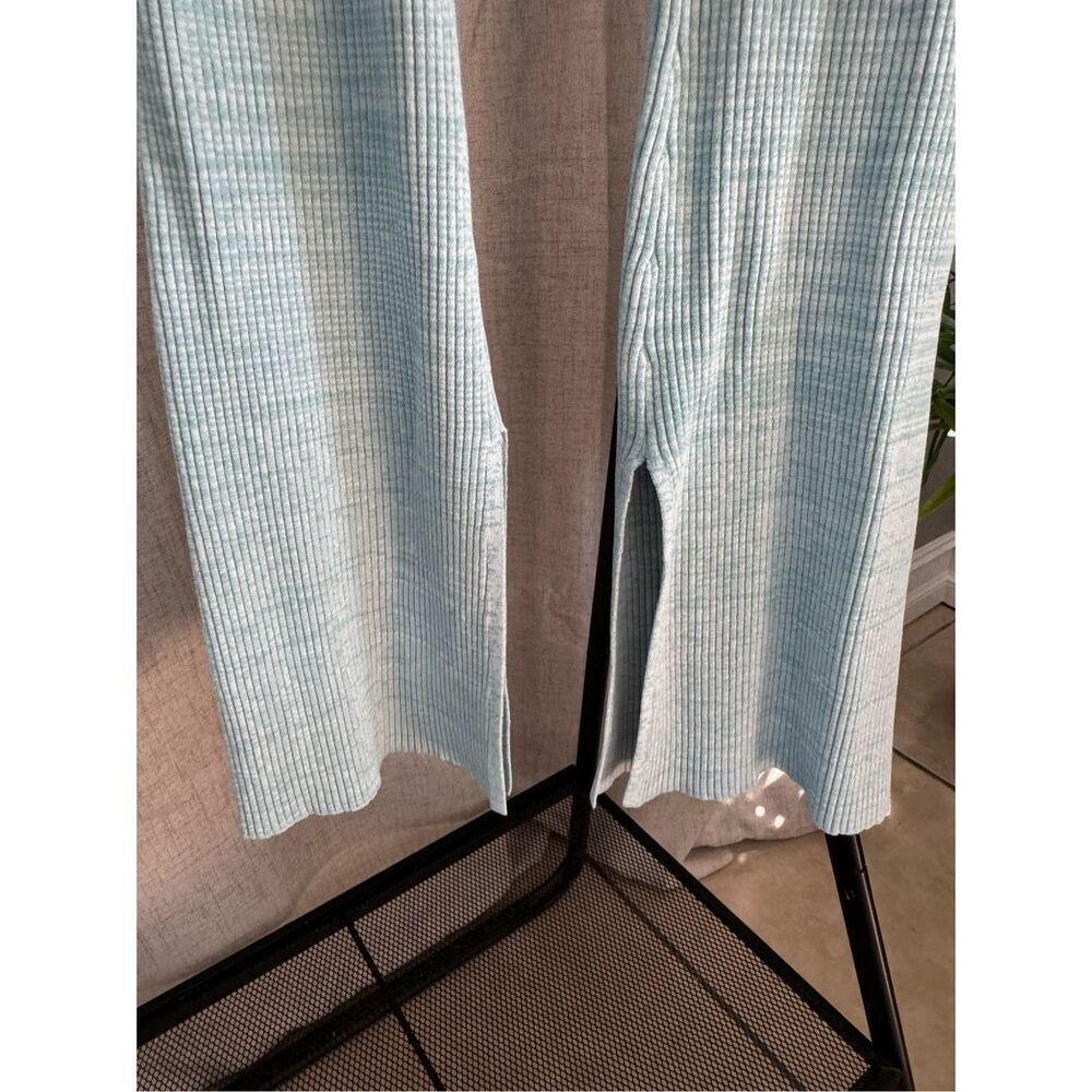 Revolve Le Ore Rimini Rib Knit Flared  Pull On Pants Trousers Small Split‎ Him - Picture 4 of 8